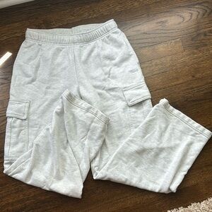 aritzia tna terry fleece mega cargo sweatpants